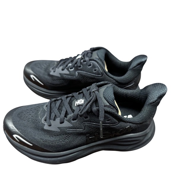 Hoka One One Other - Hoka One One Clifton 9 Big Kids Black Running Shoes 1168860 BBLC 5Y 5MD